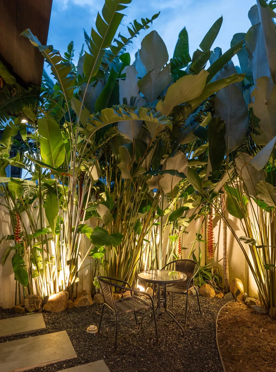 Rincón verde del jardín