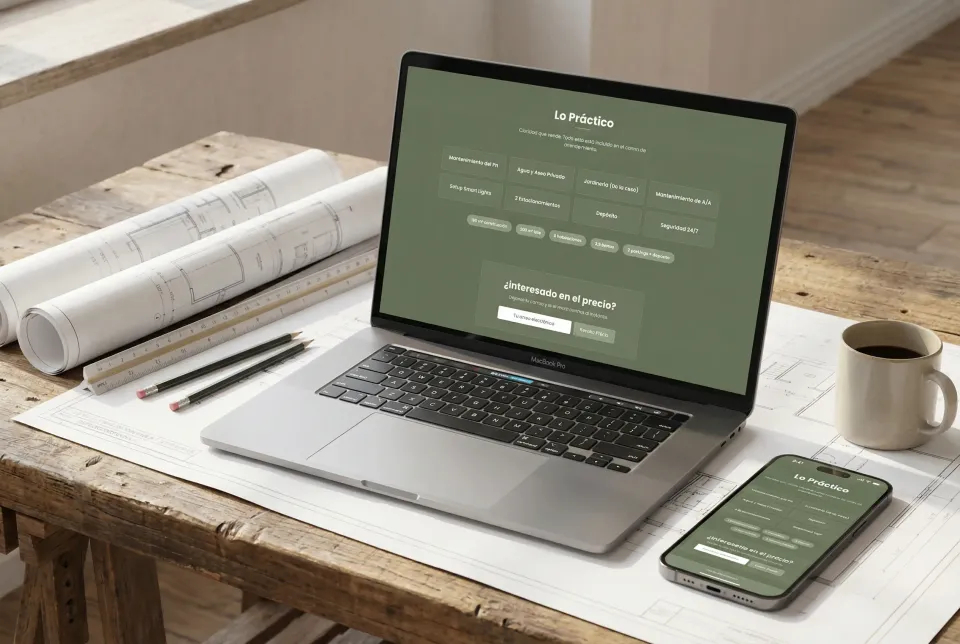 La web de venta de la Casa L-49