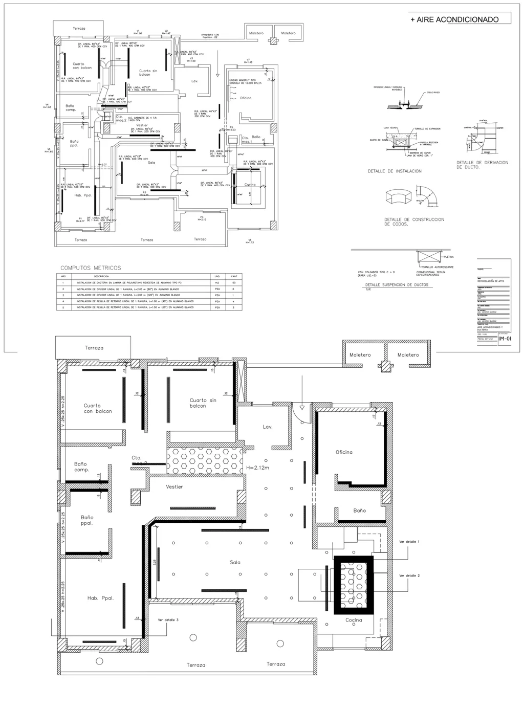 Planos de la Residencia Ledezma